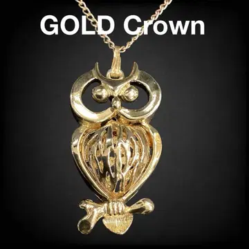 GOLD CROWN 빈티지 목걸이 올빼미 [ 골드 크라운 ]