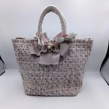 Le creative? 레크리에이티브 트위드 백 리본 백