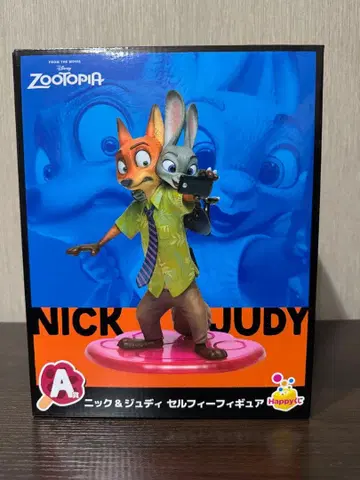 미사용 새상품 주토피아 A상 닉 & 주디 셀피 피규어 1개