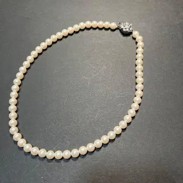 심플 펄 목걸이 40cm 장식 클래스 새상품급