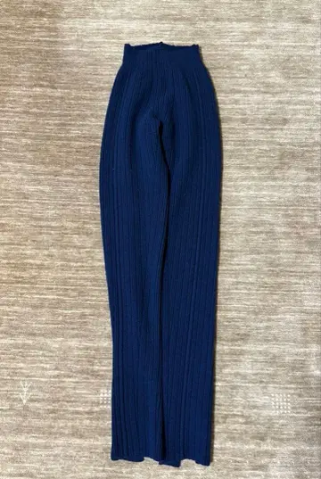 AERON 캐시미어 울 니트 플레어 팬츠 네이비