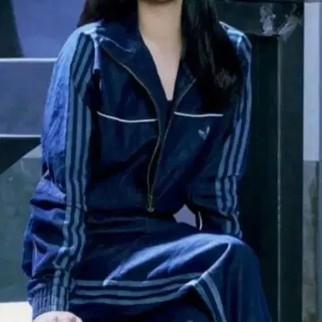 새상품급 adidas 데님 트랙 자켓 아우터