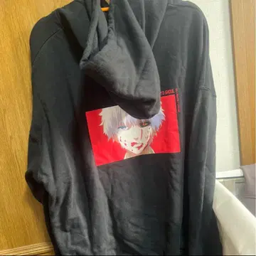 도쿄 구울 EX.전 카네키 켄 후드티 L 사이즈