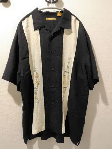 The havanera co. 자수 반팔 셔츠