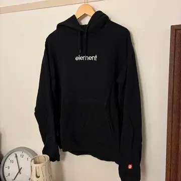 element 블랙 후드티