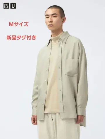 UNIQLOU 드레이프 셔츠 새상품