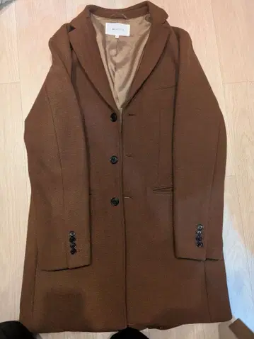 ABAHOUSE ecru 체스터 코트 브라운 사이즈 50