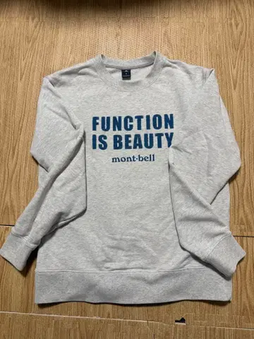 mont-bell FUNCTION IS BEAUTY 맨투맨 S