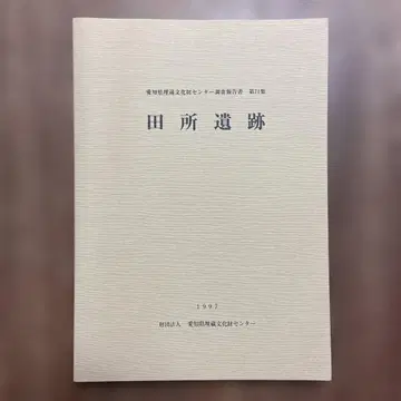 다도코로 유적 조사 보고서