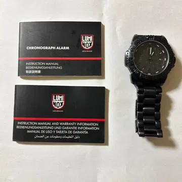 LUMINOX 크로노그래프 알람 블랙