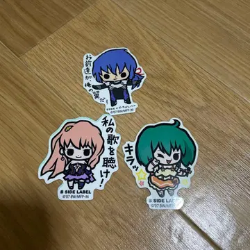 마크로스f B-SIDE LABEL 스티커 셰릴 란카 알토 세 점