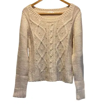 여성용 로디스포토 니트 스웨터 펄 모헤어 핑크 M