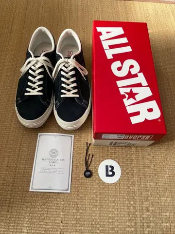 레어 컨버스 와스타 j 스웨이드 에이지드 네이비 빌리즈 별주