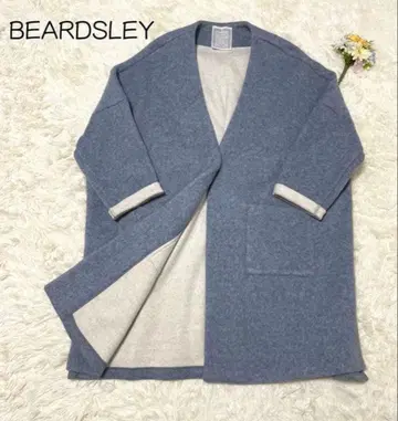 BEARDSLEY 비어즐리 노카라 코트 예쁜 스카이블루