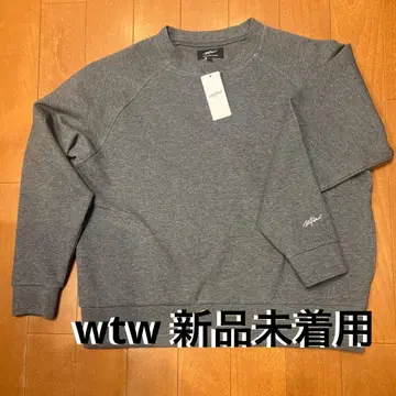 wtw 여성용 헨리넥 종이상자 풀오버 그레이 택 포함