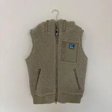 헬리한센 베이지 보아 베스트 플리스 베스트 후드 부착