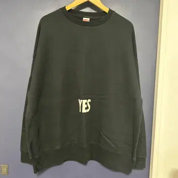 DRESSSEN 맨투맨 YES NO THANK YOU 블랙