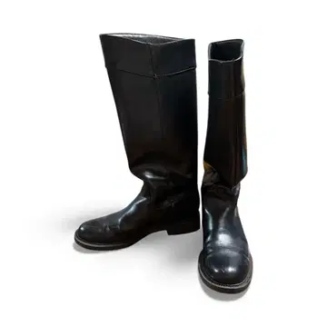 [ 하자품 ] ZARA 블랙 가죽 롱 부츠 39