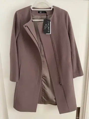 [ 미사용 새상품 ] 롱 코트 프론트 지퍼 포함