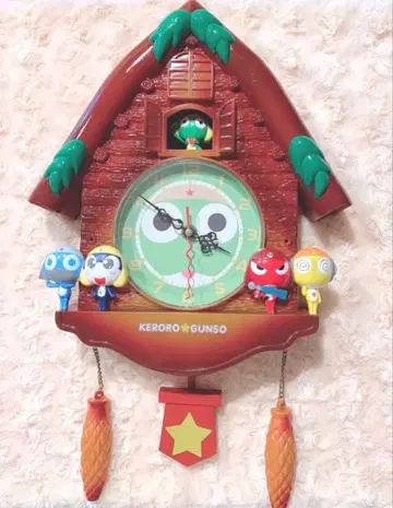 개구리 중사 케로로 케로로 특제 벽걸이 시계 전원 서비스