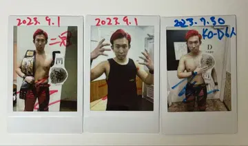 DDT 프로레슬링 오카야 선수 폴라로이드 세트 2