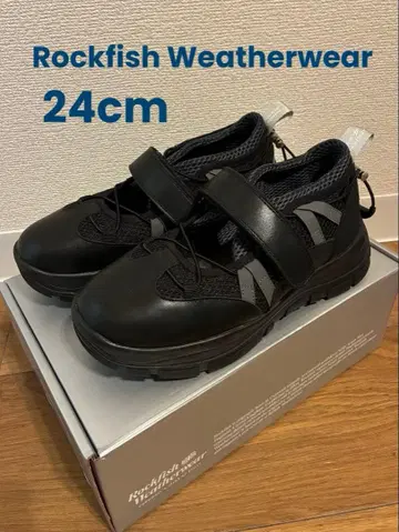 Rockfish Weatherwear 벨크로 스니커즈 블랙 24cm