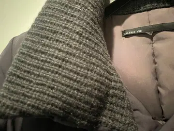 GALERIE VIE 다크 그레이 다운 코트 다운 97%