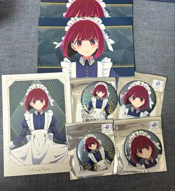 최애의 아이 별하늘 메이드 아리마 카나 캔뱃지 혜택 포스카 7점