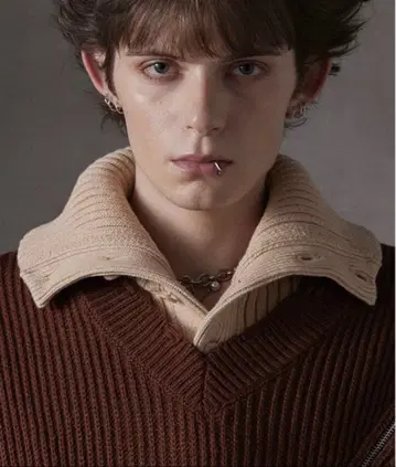 [ GRANCY ] 탈착식 옷깃 넥워머 베이지