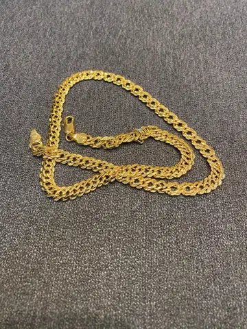 유품 정리 750 각인 골드 체인 목걸이