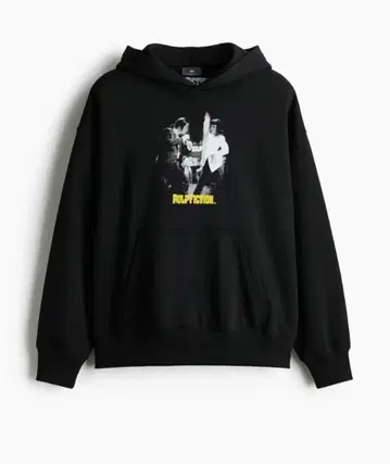 펄프 픽션 블랙 후드티