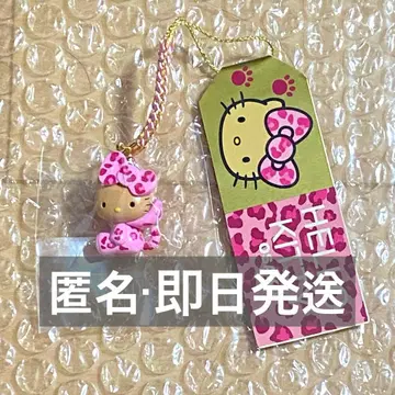 [ 오사카 한정 ] 일광화상 갸루 키티 레오파드 무늬 족쇄 스트랩