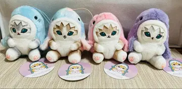 mofusand 파스텔 상어냥 마스코트 4종 컴플리트 모프 샌드