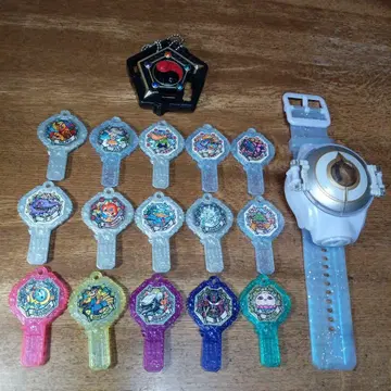 요괴워치 엘르 ver. 5 & 요괴 아크 15개 & 보옥 칠장 아크 홀더