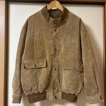 스웨이드 자켓 발스타 타입 유로 80s 90s 리얼 가죽