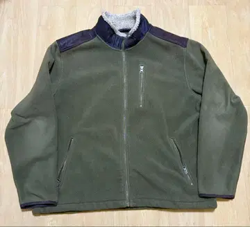 ORVIS 플리스 자켓 옷깃 보아 브라운 다크 그린