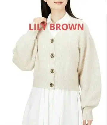 LILY BROWN 라쿤 혼 니트 가디건