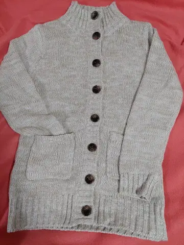 pink adobe 니트 가디건 베이지