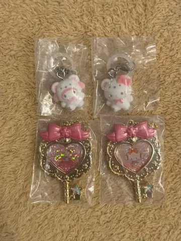 푹신푹신 스노우 메지루시 액세서리 산리오 키티 마이멜로디