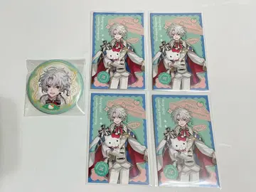 니지산지 산리오 랜덤 사진풍 카드 캔뱃지 무라쿠모 카게츠