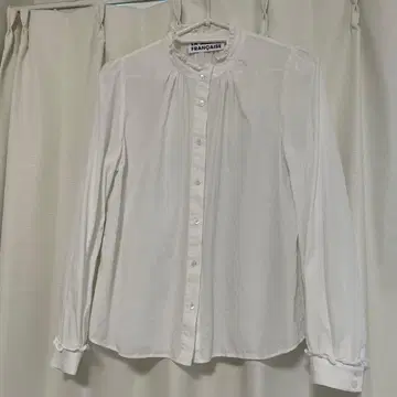 마린프랑세즈 프릴 블라우스 화이트