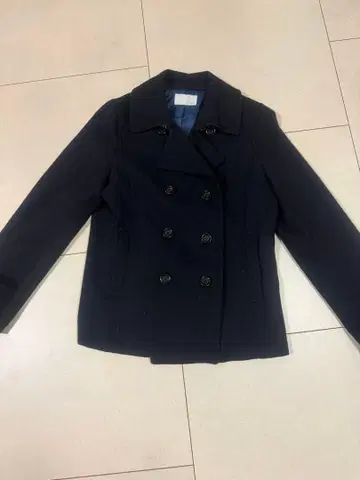 네이비 더블 브레스트 테일러드 자켓