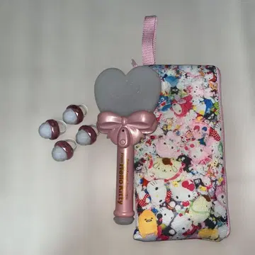 산리오 퓨로랜드 응원봉 메모뮤링 응원봉 파우치