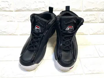 FILA 휠라 블랙 하이컷 스니커즈 24cm