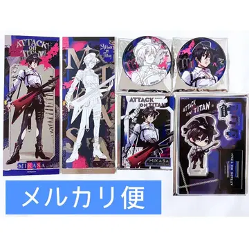 진격의 거인 차원파판당 미카사 아크릴 스탠드 캔뱃지 특전 홀로티켓