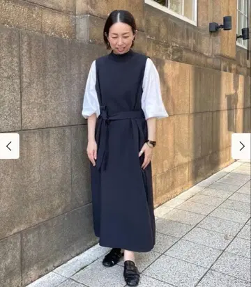 A PUPIL 에이프런풍 롱 원피스