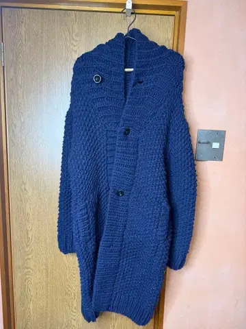 울 100% 네이비 가디건 사이즈 2 고쉬