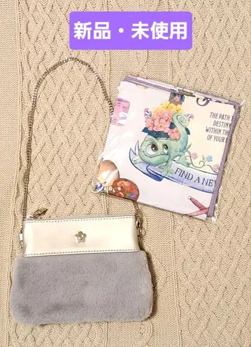 선물 포장 봉투 포함 라푼젤 스카프 & 덤 파우치