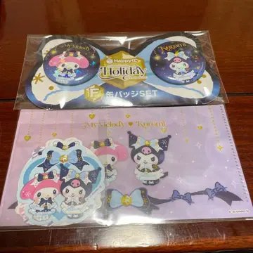 Happy Kawaii Holiday 캔뱃지 스티커 세트
