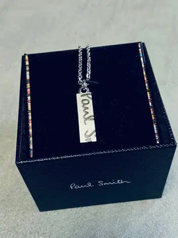 [새상품급] 폴스미스 Carving Logo 목걸이 플레이트